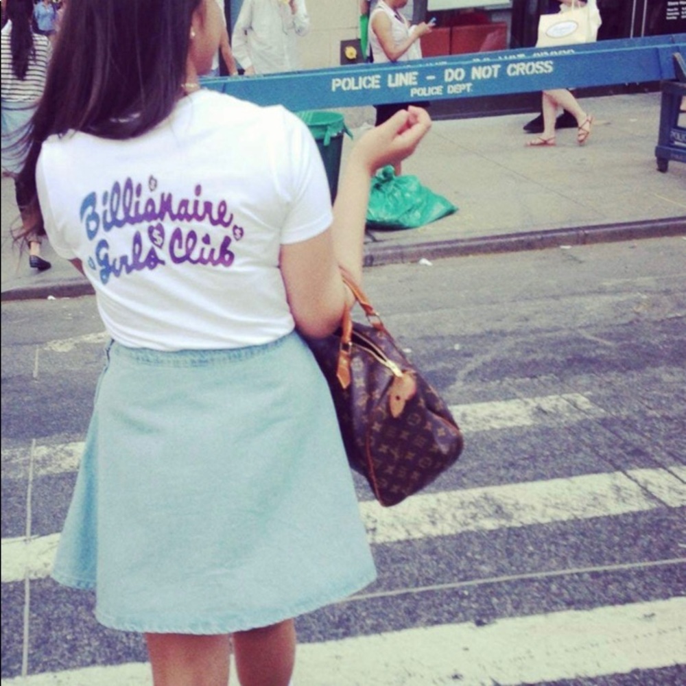 Light Denim Skater Skirt